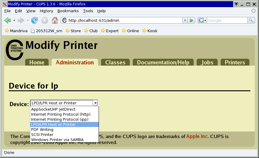 Cups modify printer, device
