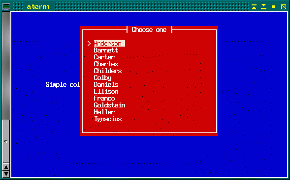 Output of simple picklist